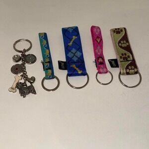 Set of 5 Dog Lover keychains